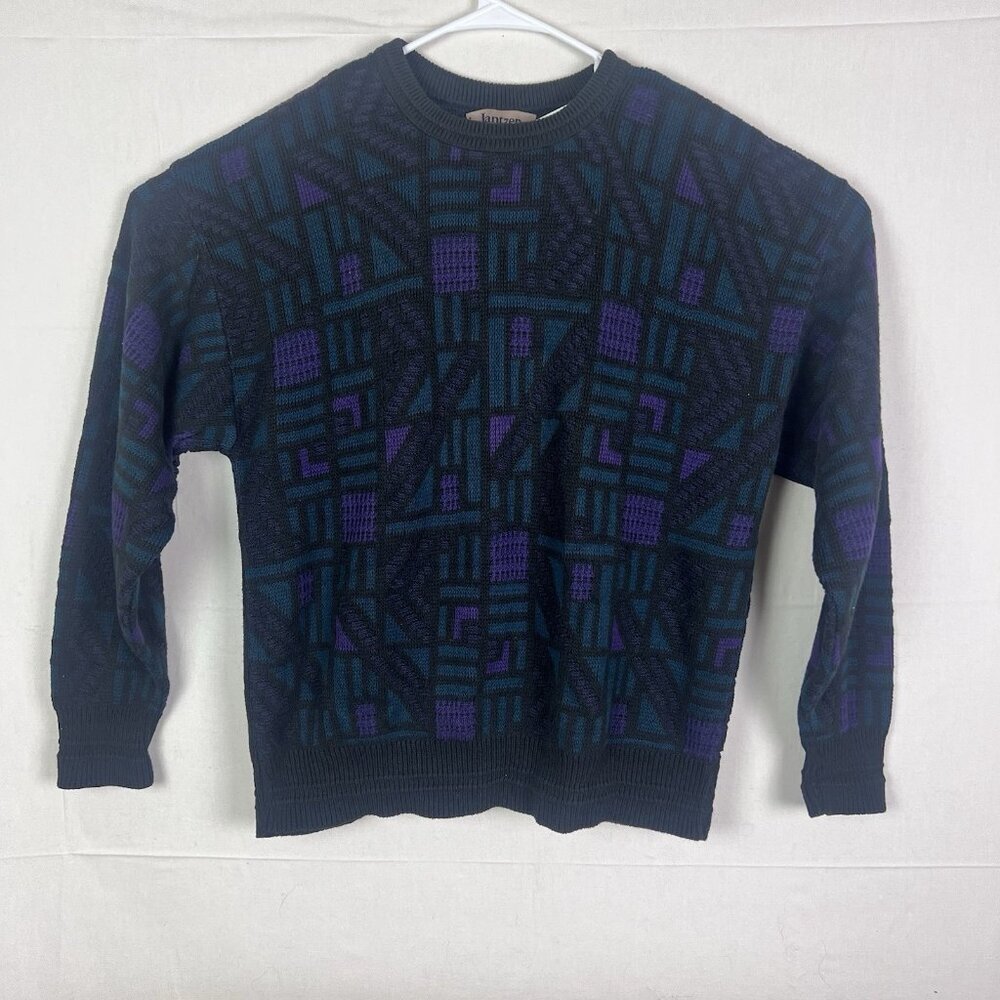 Vintage Jantzen Knit Sweater‎ Mens Large Grandpa Great Colorway Nice VTG USA